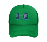 Strange Creature Casquette de baseball réglable en maille avec imprimé Noir Unisexe, vert, Taille unique