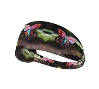 Strange Insects Bandeau extensible antidérapant évacuant la transpiration pour homme et femme Pour gym, course, yoga, tennis