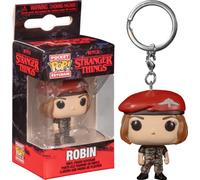 Stranger Choses Saison 4 Hunter Robin Poche Pop Porte-Clés Vinyle Figurine Funko