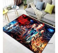 Stranger Tapis Science-Fiction Thriller Impression Flanelle Tapis Décoration Maison Salon Chambre Entrée Tapis Doux C1759 60X90CM