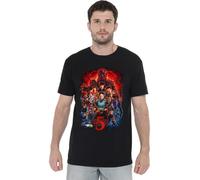 Stranger Things 5 Poster T-Shirt Unisexe, Noir, 3XL