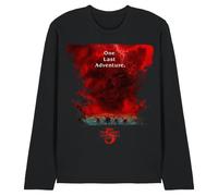 Stranger Things 5 Vecna Clouds Poster Unisex Long Sleeve T Shirt, Black, Large