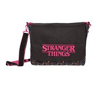 Stranger Things 80er Jahre drucken mit Logo Sac à Dos, One Size, Schwarz, Merce Ufficialee