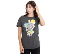 Stranger Things 80'S Jim Hopper Ladies T Shirt, Charcoal, Medium