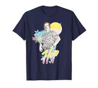 Stranger Things 80's Jim Hopper T-Shirt, Homme, Bleu Marine, M