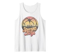Stranger Things 80's Sunset Mindflayer Group Débardeur