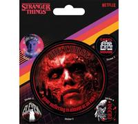 Stranger Things Autocollant en vinyle Noir rétro brillant