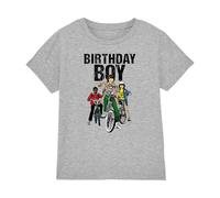 Stranger Things Birthday Boy Bike Kids T Shirt, Athletic Heather, 12-13
