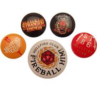 Stranger Things - Bouton - Kit de badges "Hellfire Club" 5er-Pack TA9404 (Taille unique) (Coloré)