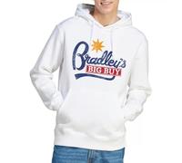 Stranger Things Bradley'S Big Buy Logo Unisex Hoodie, White Hooded Sweatshirt, XXL