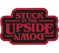 Stranger Things - brodé - Ecusson à repasser "Stuck In The Upside Down" PM4729 (Taille unique) (Rouge/Noir)