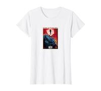 Stranger Things Butcher Billy No More Lies T-Shirt, Femme, Blanc, XS