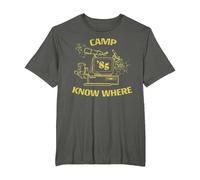 Stranger Things Camp Know Where 1985 T-Shirt, Homme Grandes Tailles, Asphalte, 6X Tall