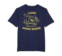 Stranger Things Camp Know Where 1985 T-Shirt, Homme Grandes Tailles, Bleu Marine, 2X Tall