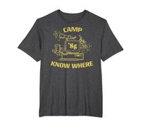 Stranger Things Camp Know Where 1985 T-Shirt, Homme Grandes Tailles, Chiné Foncé, 2X Tall