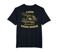 Stranger Things Camp Know Where 1985 T-Shirt, Homme Grandes Tailles, Noir, 4X Tall