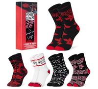 Stranger Things Chaussettes Femme et Ado, Lot de 5 Paires de Chaussettes Femmes Amusantes, Taille 35-41, Idée Cadeau Femme (35/41 EU, Multi Noir)