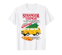 Stranger Things Christmas Seasons Eatings Pizza Van T-Shirt