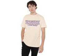 Stranger Things Chrome Metal Logo Unisex T Shirt, Natural, Medium