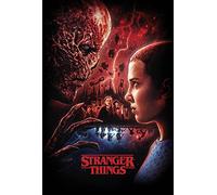 Stranger Things Couverture polaire Vecna V Eleven - Couverture de lit super douce - 100 % polyester - 100 x 150 cm