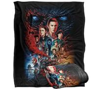 Stranger Things Creel House Season Four Plaid Ultra Doux au Toucher Soyeux - 152 x 127 cm