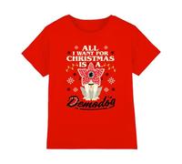 Stranger Things Demodog Christmas Kids T Shirt, Red, 12-13