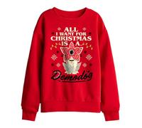 Stranger Things Demodog Christmas Sweat Enfant, Rouge, 7-8 A
