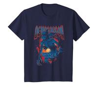 Stranger Things Demogorgon Band T-Shirt, Enfant, Bleu Marine, 12 Ans