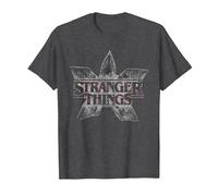 Stranger Things Demogorgon Flower Logo T-Shirt, Homme, Chiné Foncé, 5XL