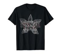 Stranger Things Demogorgon Flower Logo T-Shirt, Homme, Noir, 5XL