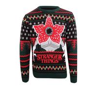 Stranger Things Demogorgon Homme Pull de Noël Multicolore Regular/Coupe Standard