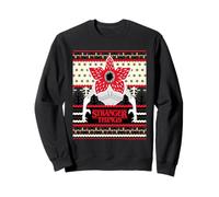 Stranger Things Demogorgon Motif de Noël foncé Halloween Sweatshirt