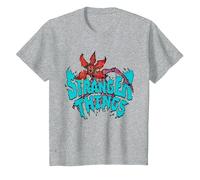 Stranger Things Demogorgon Sketch T-Shirt, Enfant, Gris Chiné, 12 Ans
