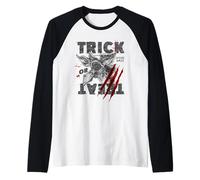 Stranger Things Demogorgon Trick Or Treat Sketch Manche Raglan
