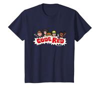 Stranger Things Dustin & Co Code Rouge T-Shirt, Enfant, Bleu Marine, 3 Ans