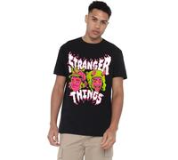 Stranger Things Eddie and Dustin Unisex T Shirt, Black, X-Large