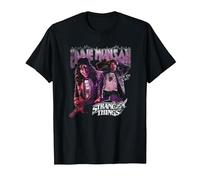 Stranger Things Eddie Munson Homage 86 T-Shirt, Homme, Noir, 5XL