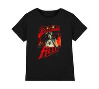Stranger Things Eddie Munson Raising Hell Kids T Shirt, Black