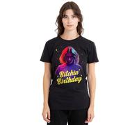 Stranger Things Eleven Bitchin' Birthday Ladies T Shirt, Black, X-Large