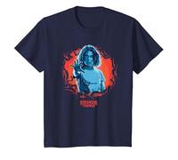 Stranger Things Eleven Reach Out T-Shirt, Enfant, Bleu Marine, 12 Ans