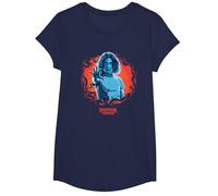 Stranger Things Eleven Reach Out T-Shirt, Fille, Bleu Marine, L