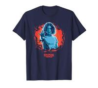 Stranger Things Eleven Reach Out T-Shirt, Homme, Bleu Marine, 4XL