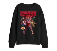 Stranger Things Final Stand Comic Kids Sweatshirt, Black, 7-8