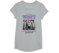 Stranger Things Hawkins 1987 Group Tour Poster T-Shirt, Fille, Gris Chiné, S