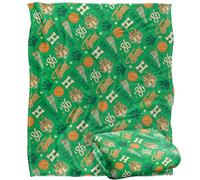 Stranger Things Hawkins High Pattern Plaid Ultra Doux au Toucher Soyeux - 152 x 127 cm