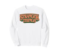 Stranger Things Hawkins High School Logo Sweatshirt, Unisexe pour Adultes, Blanc, XXL