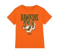 Stranger Things Hawkins High Tiger Mascot T-Shirt Enfant, Orange, 9-11 A