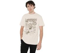 Stranger Things Hawkins Lab Mono Unisex T Shirt, Natural, Large