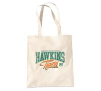 Stranger Things Hawkins Tigers 86 Sac Fourre-Tout Réutilisable Pour Faire Ses Courses, Couleur Naturelle