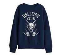 Stranger Things Hellfire Club Bones Sweat-Shirt pour Enfant, bruyère athlétique, 12-13 Ans